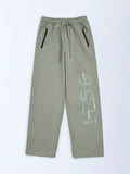 Y&F Kids Sage Printed Mid-Rise Pants