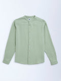 Y&F Kids Sage Crinkled Cotton Shirt