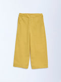 Utsa Kids Yellow Solid Cotton Ethnic Pants - (2-8yrs)