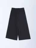 Utsa Kids Black Cotton-Blend Ethnic Pants - (2-8yrs)