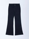 Y&F Kids Black High-Rise Bootcut Jeans