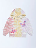 HOP Kids Multicolour Tie-Dye Print Cotton-Blend Sweatshirt