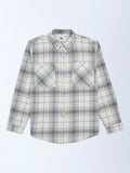Y&F Kids Grey Checks Printed Cotton Shirt