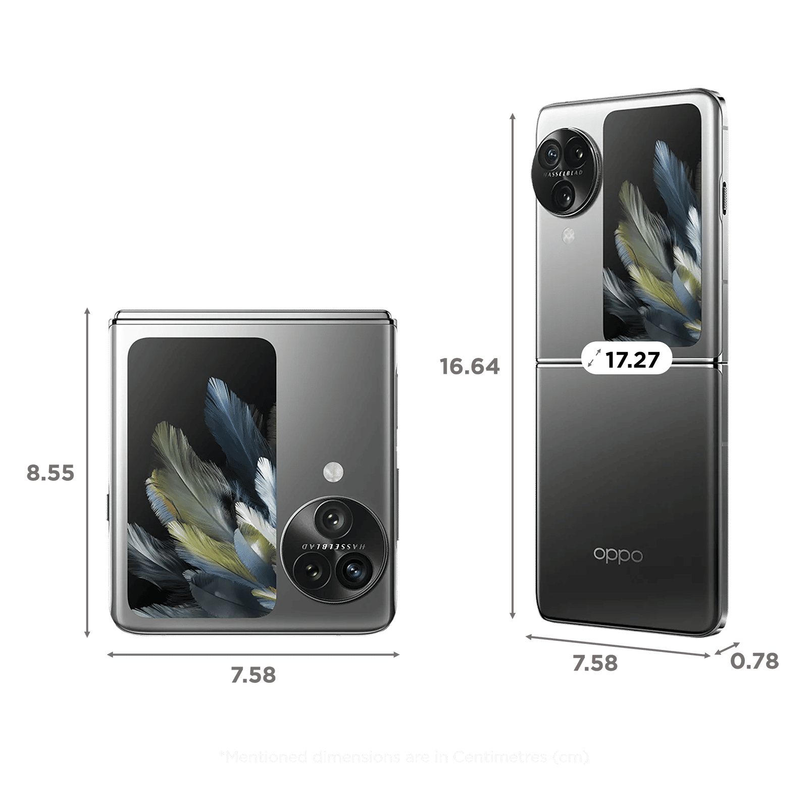 oppo Find N3 Flip 5G (12GB RAM, 256GB, Sleek Black)