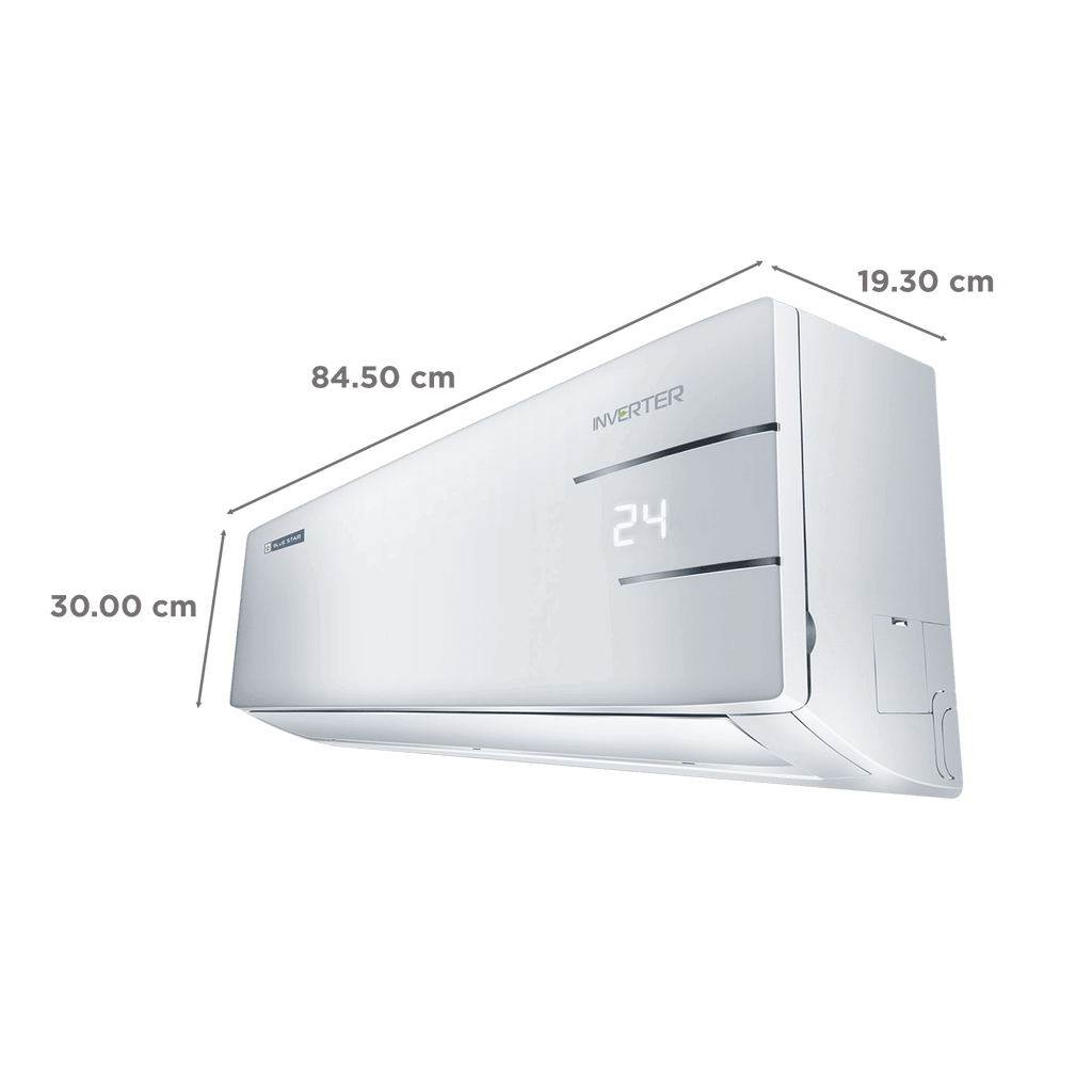 Blue Star Y Series 5 in 1 Convertible 1 Ton 4 Star Inverter Split AC with Dust Filter (Copper Condenser, IC412YNU)