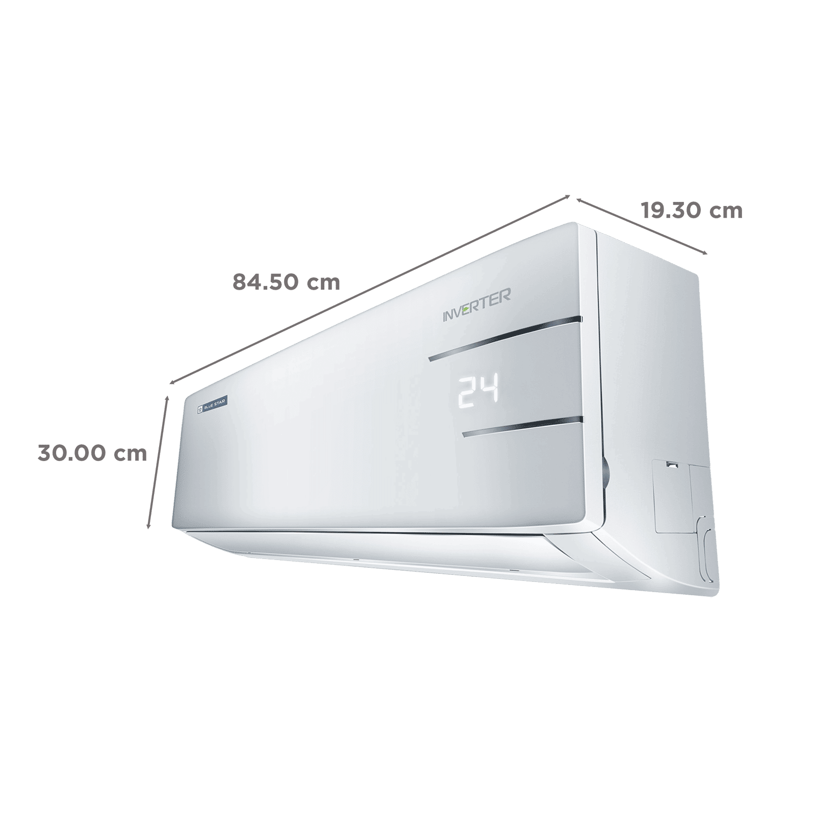Blue Star Y Series 5 in 1 Convertible 1 Ton 4 Star Inverter Split AC with Dust Filter (Copper Condenser, IC412YNU)