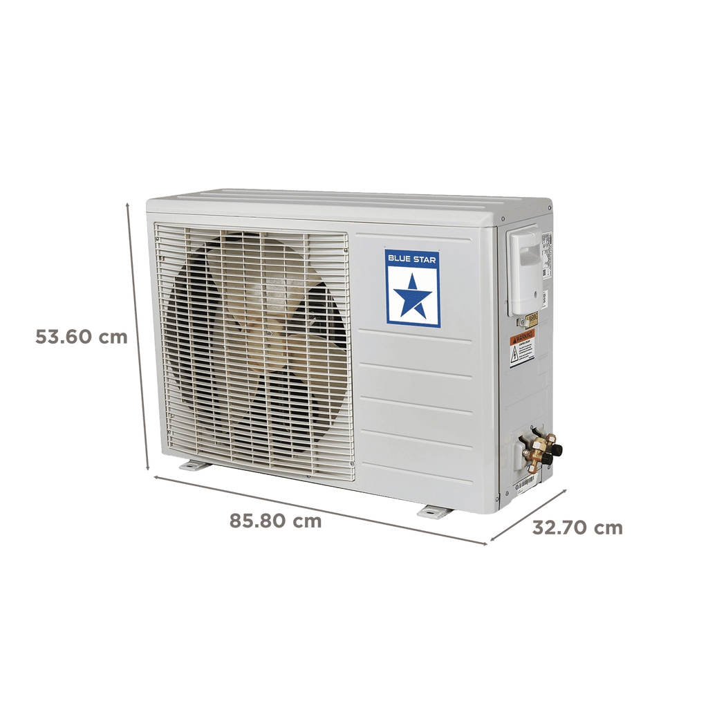 Blue Star Y Series 5 in 1 Convertible 1 Ton 4 Star Inverter Split AC with Dust Filter (Copper Condenser, IC412YNU)