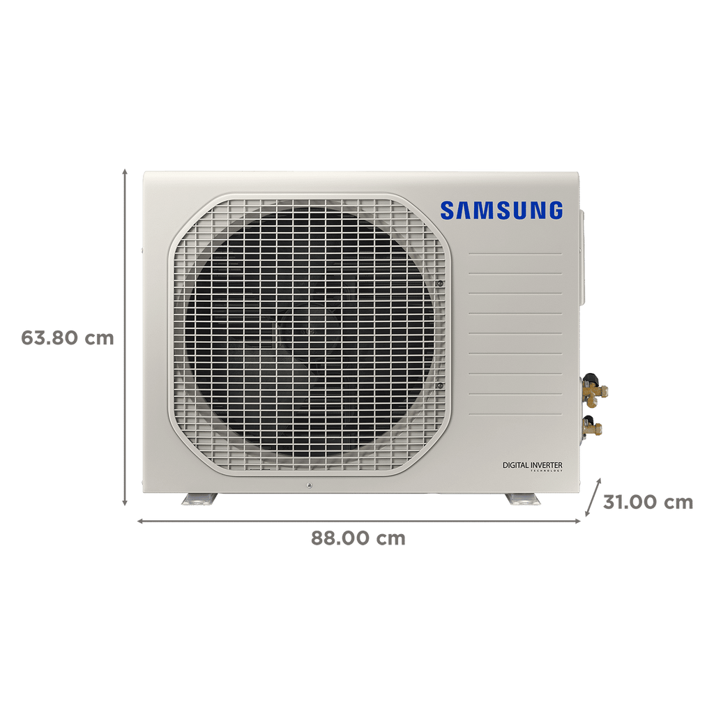 SAMSUNG CY 5 in 1 Convertible 1.5 Ton 5 Star Inverter Split AC with Anti Bacterial Filter (Copper Condenser, AR18CY5ZAWKNNA)