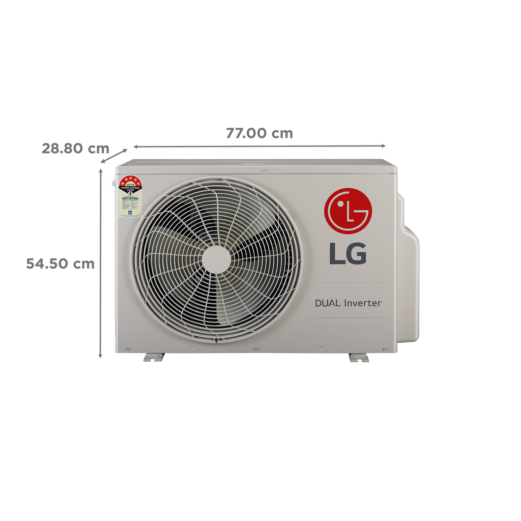 LG TS 6 in 1 Convertible 1.5 Ton 5 Star Dual Inverter Split AC with AI Technology (Copper Condenser, TS-Q19ANZE.AMLG)