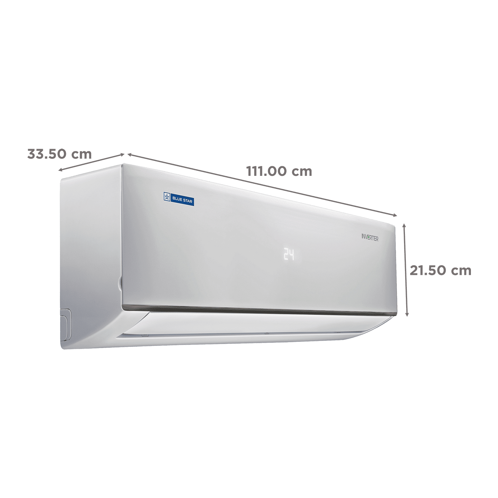 Blue Star D Series 5 in 1 Convertible 2 Ton 5 Star Inverter Split AC with DigiQ Penta Sensor (Copper Condenser, IC524DNUR)