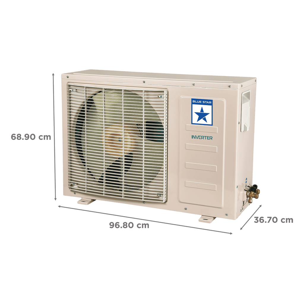 Blue Star D Series 5 in 1 Convertible 2 Ton 5 Star Inverter Split AC with DigiQ Penta Sensor (Copper Condenser, IC524DNUR)