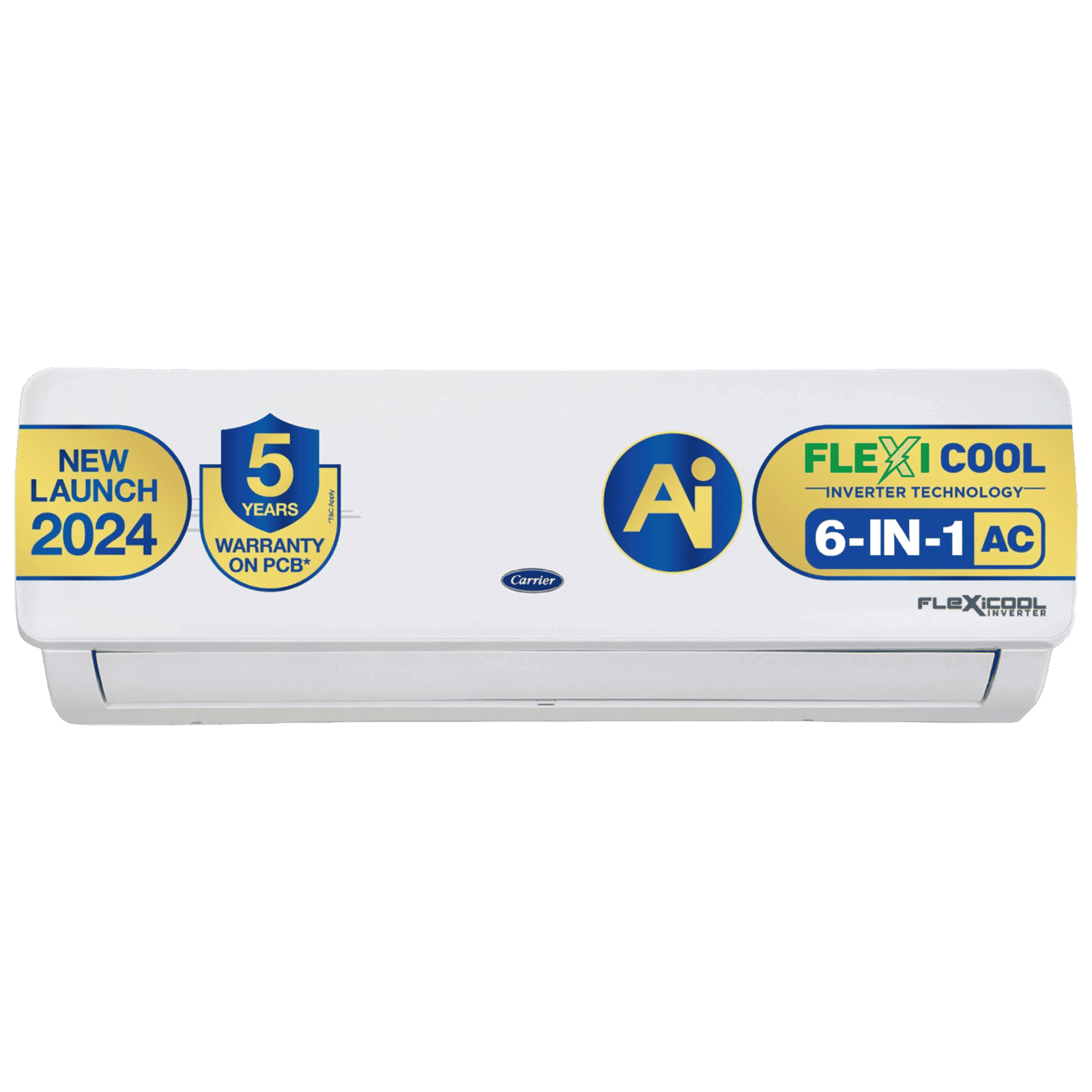 Carrier Ester Neo Plus Exi 6 in 1 Convertible 1.5 Ton 3 Star Inverter Split AC with Auto Cleanser (Copper Condenser, CAI18ER3R34F0)