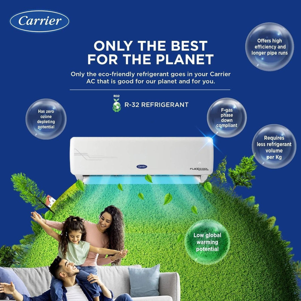 Carrier Ester Neo Plus Exi 6 in 1 Convertible 1.5 Ton 3 Star Inverter Split AC with Auto Cleanser (Copper Condenser, CAI18ER3R34F0)