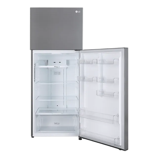 LG 446 Litres 1 Star Frost Free Double Door Convertible Refrigerator (GL-T502CPZR, Shiny Steel)