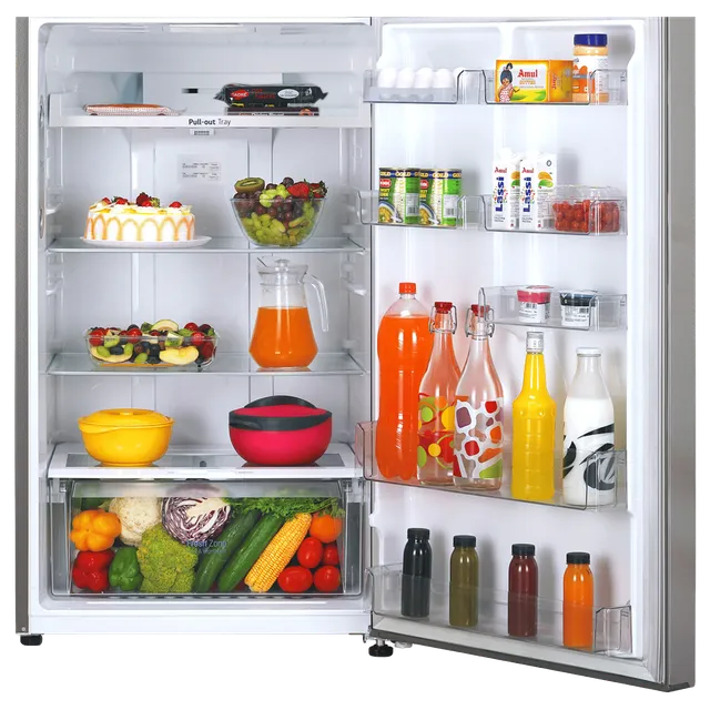 LG 446 Litres 1 Star Frost Free Double Door Convertible Refrigerator (GL-T502CPZR, Shiny Steel)