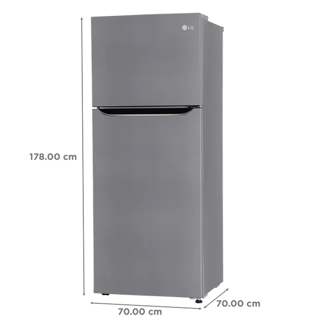 LG 446 Litres 1 Star Frost Free Double Door Convertible Refrigerator (GL-T502CPZR, Shiny Steel)