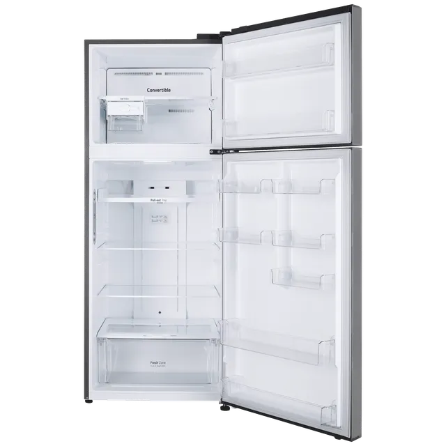 LG 446 Litres 1 Star Frost Free Double Door Convertible Refrigerator (GL-T502CPZR, Shiny Steel)
