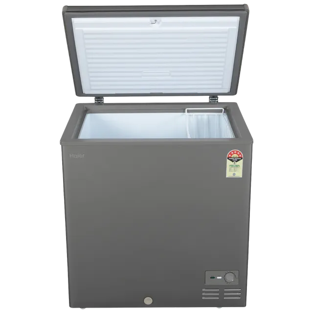 Haier Titanium 225 Litres 5 Star Single Door Deep Freezer (Stabilizer Free Operation, HFC-225SME5, Grey)