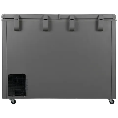Haier Titanium 595 Litres 5 Star Double Door Deep Freezer with Stabilizer Free Operation (HFC-595DME5, Grey)