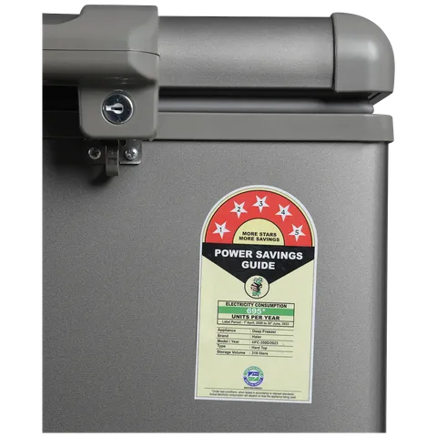 Haier Titanium 595 Litres 5 Star Double Door Deep Freezer with Stabilizer Free Operation (HFC-595DME5, Grey)