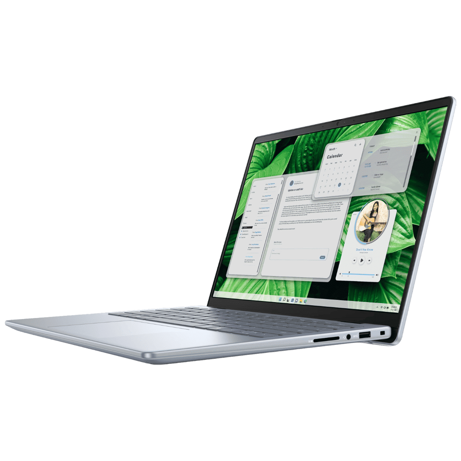 DELL Inspiron 5445 AMD Ryzen 7 8840U 8th Gen Thin & Light Laptop (16GB, 512GB SSD, Windows 11 Home, 14 inch FHD Plus Display, MS Office 2021, Ice Blue, 1.61 KG)