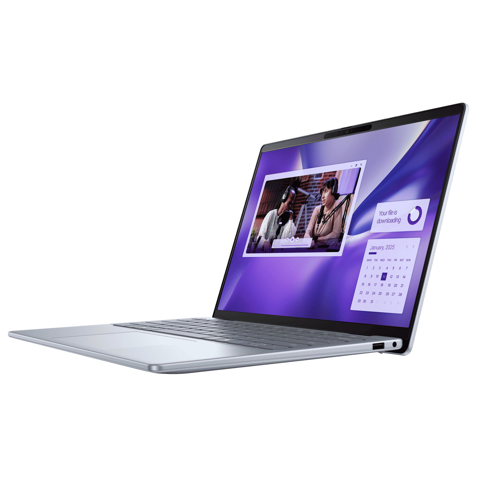 DELL Inspiron 14 Plus Snapdragon X Plus Touchscreen Thin & Light Laptop (16GB, 512GB SSD, Windows 11 Home, 14 inch QHD Plus IPS Display, MS Office 2021, Ice Blue, 1.40 KG)