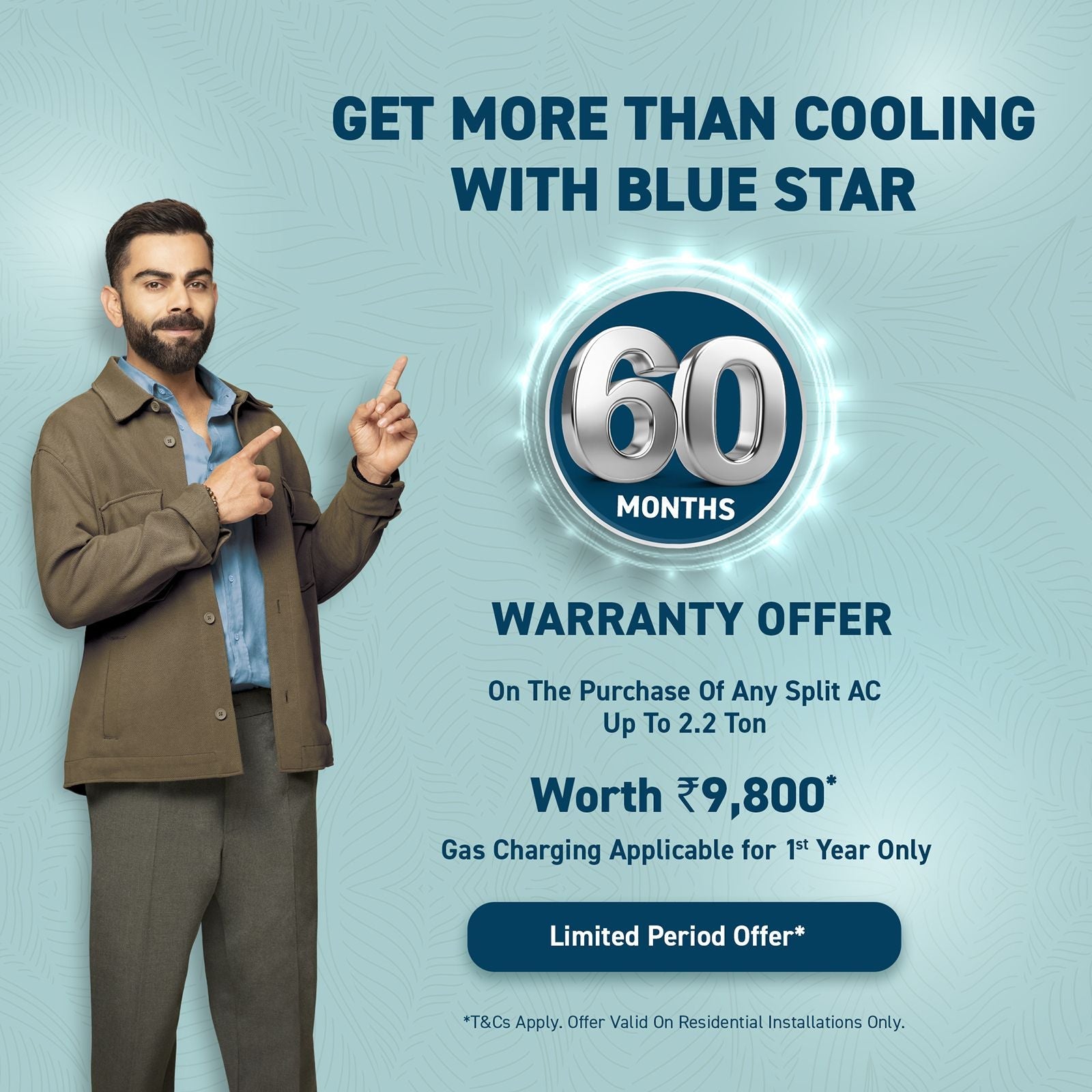 Blue Star A Series 2.5 Ton 3 Star Inverter Split AC ( Copper Condenser, Dust Filter, IM330AANU1)