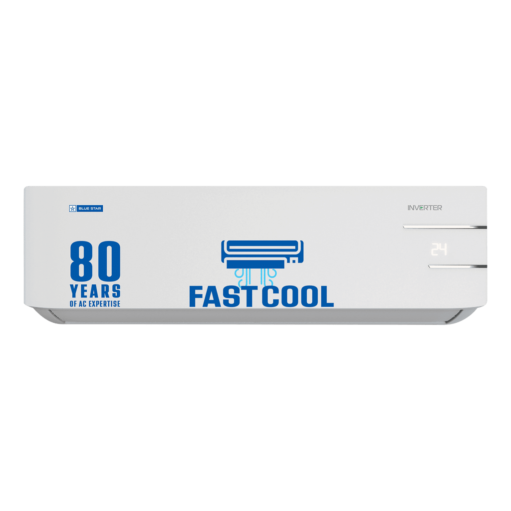 Blue Star Y Series 5 in 1 Convertible 1 Ton 3 Star Inverter Split AC with Dust Filter (Copper Condenser, IE312YNU)