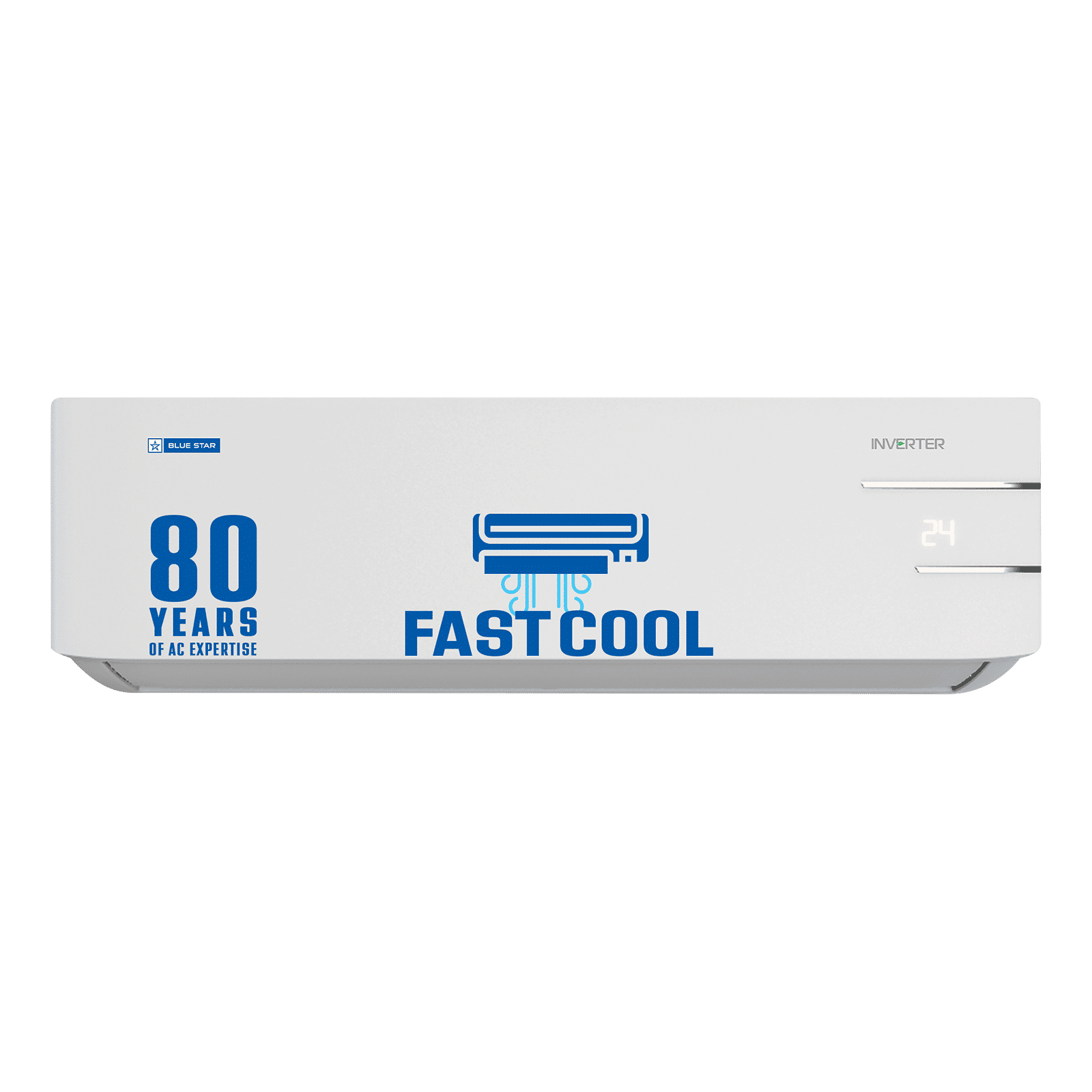 Blue Star Y Series 5 in 1 Convertible 1 Ton 3 Star Inverter Split AC with Dust Filter (Copper Condenser, IE312YNU)