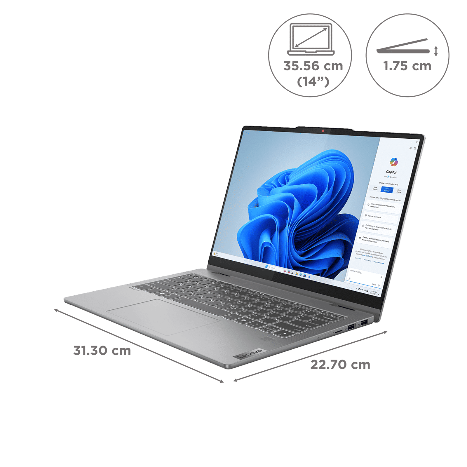 Lenovo IdeaPad 5 14IRH9 Intel Core i5 13th Gen Touchscreen 2-in-1 Laptop
