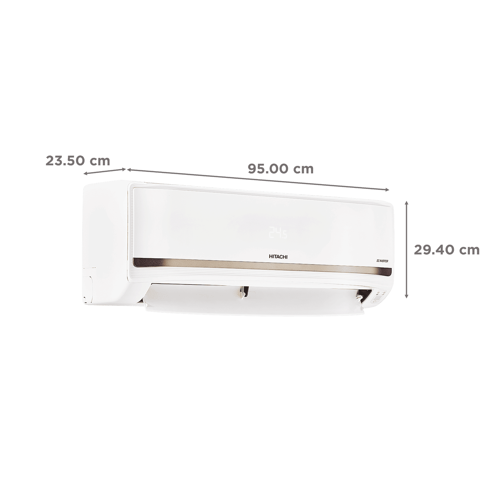 HITACHI iZen 3500STXL Convertible 1.5 Ton 3 Star Inverter Split AC with Anti Bacterial SuperFine Mesh Filter (Copper Condenser, RAS.V318PCCISH1)