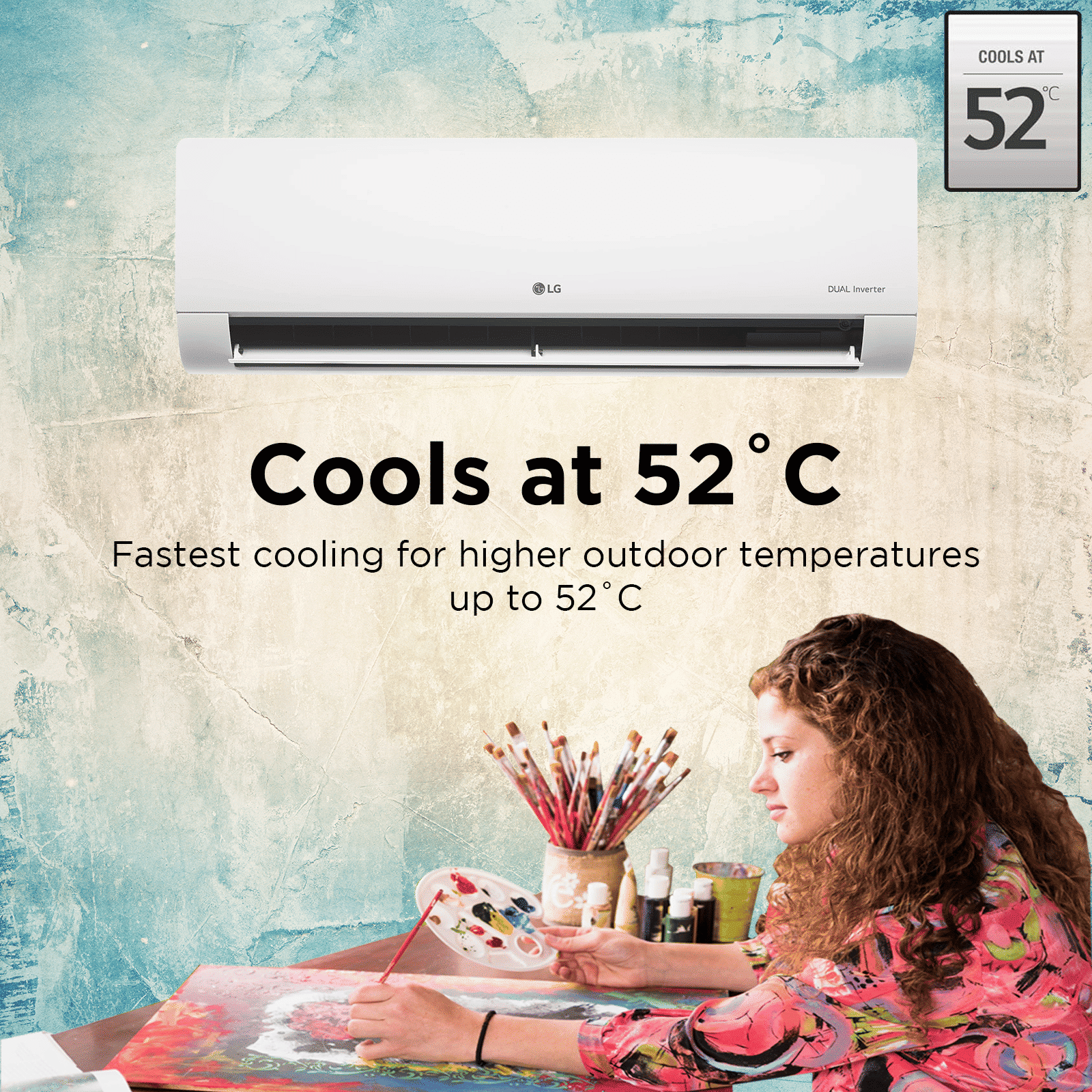 LG 6 in 1 Convertible 1.5 Ton 5 Star Dual Inverter Split AC with HD Filter (2025 Model, Copper Condenser, US-Q19ANZE.ANLG)