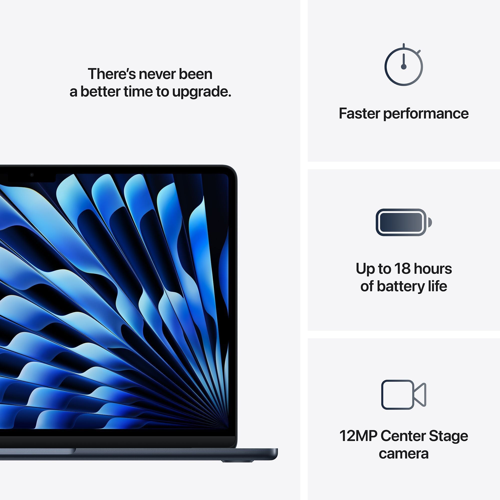 Apple MacBook Air (13.6 inch, M4, 16GB, 512GB, macOS, Midnight)