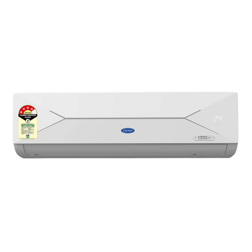 Carrier ESTER EDGE FXi 6 in 1 Convertible 1.5 Ton 4 Star Inverter Split AC with Intelligent CRF Alert (Copper Condenser, CAI19EE4R35F0)