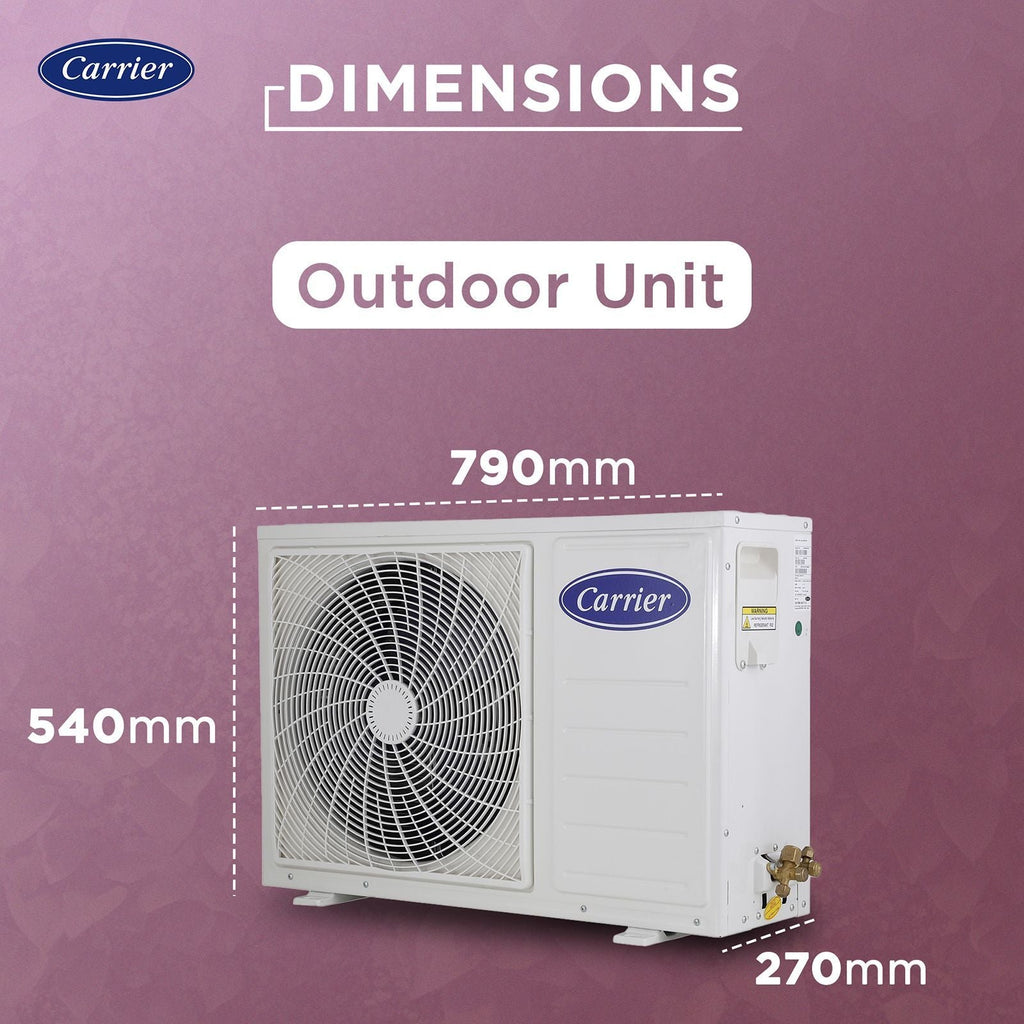 Carrier ESTER EDGE FXi 6 in 1 Convertible 1.5 Ton 4 Star Inverter Split AC with Intelligent CRF Alert (Copper Condenser, CAI19EE4R35F0)