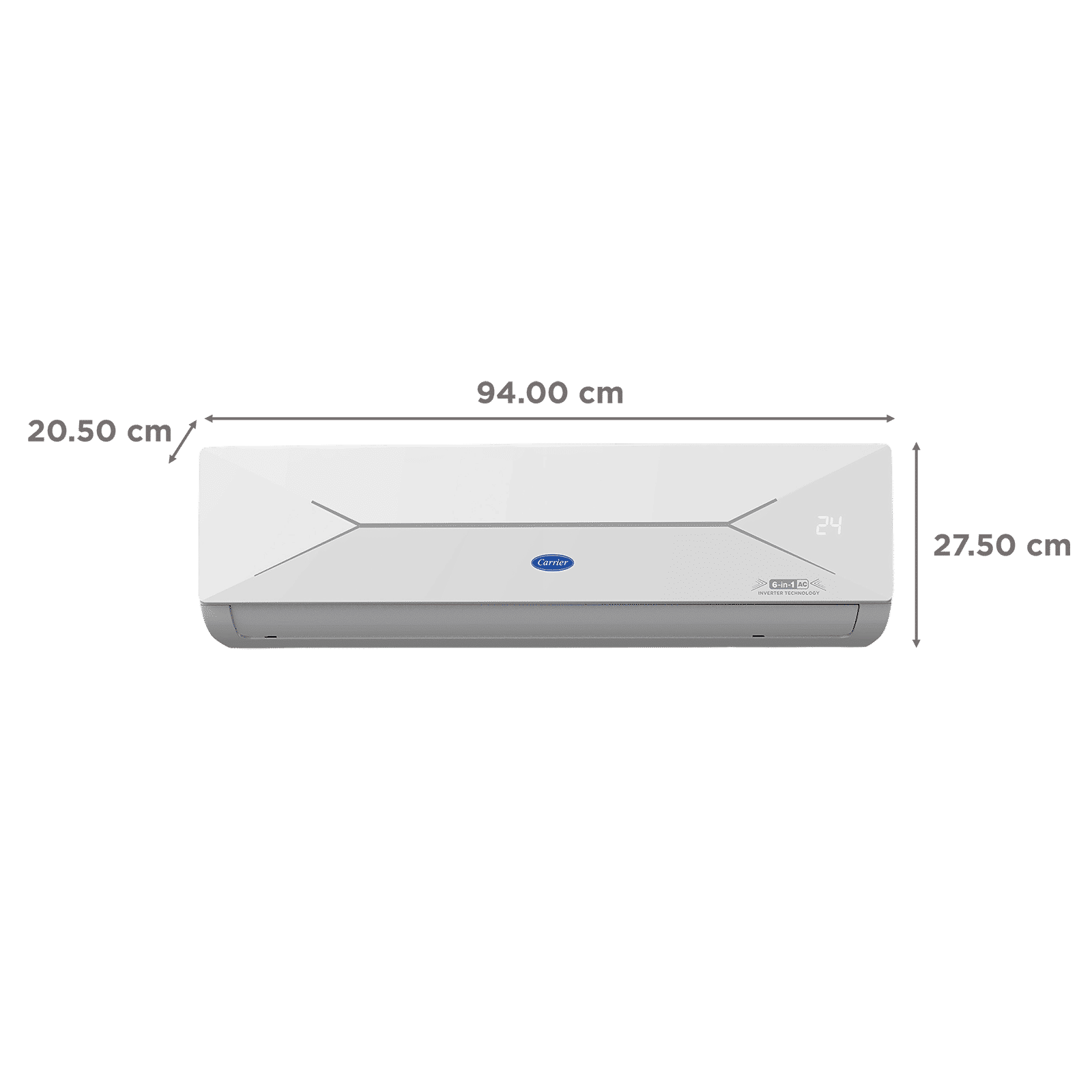Carrier ESTER EDGE FXi 6 in 1 Convertible 1.5 Ton 4 Star Inverter Split AC with Intelligent CRF Alert (Copper Condenser, CAI19EE4R35F0)