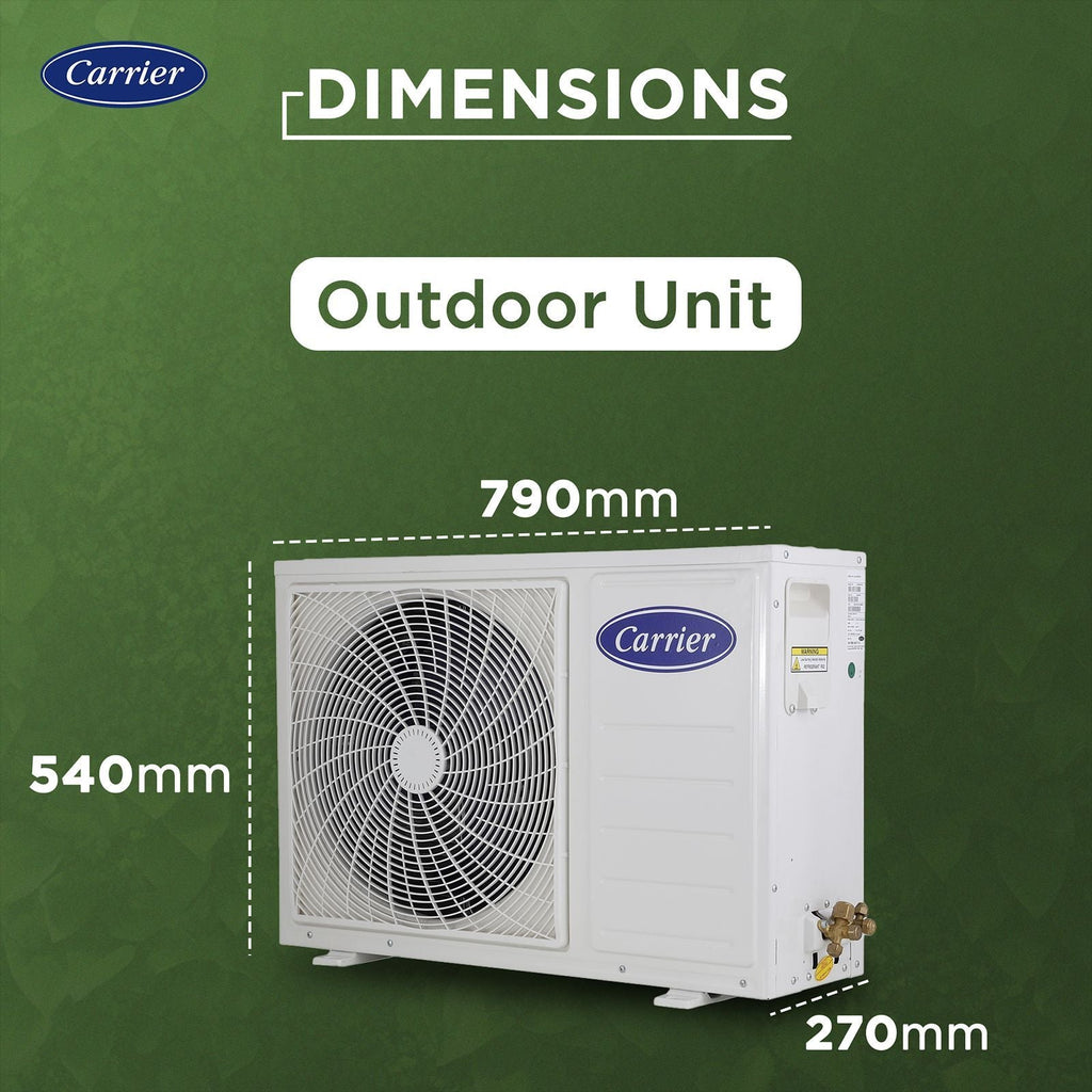 Carrier ESTER EDGE FXi 6 in 1 Convertible 1 Ton 3 Star Inverter Split Smart AC with Wi-Fi Supported (Copper Condenser, CAI12EE3R35W0)