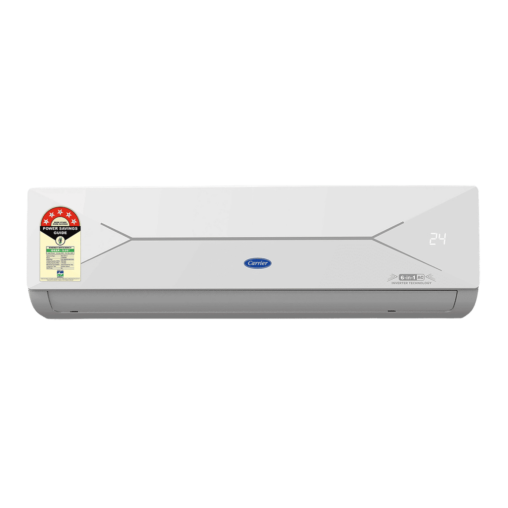 Carrier ESTER EDGE FXi 6 in 1 Convertible 1 Ton 5 Star Inverter Split Smart AC with Wi-Fi Supported (Copper Condenser, CAI12EE5R35W0)