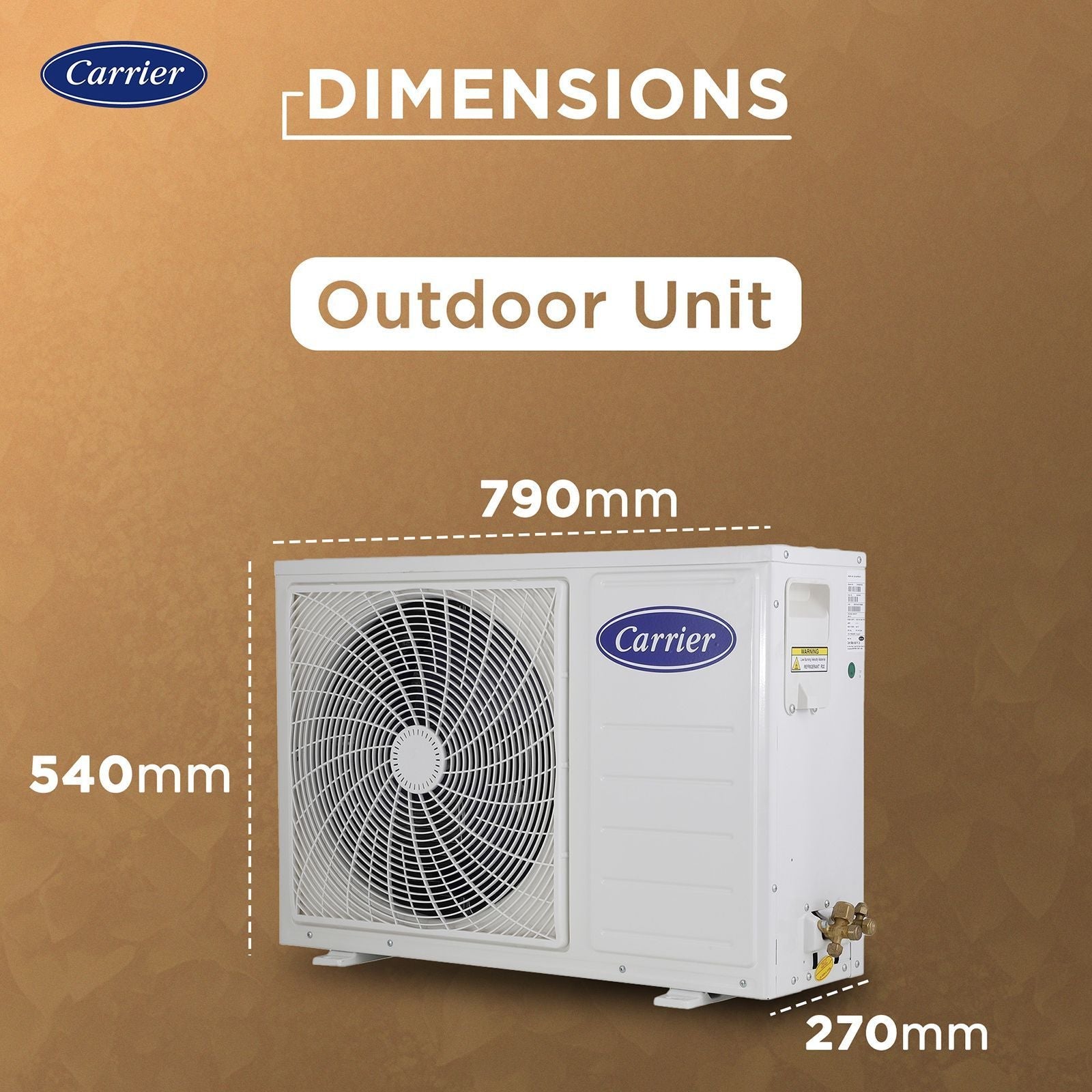 Carrier ESTER EDGE FXi 6 in 1 Convertible 1 Ton 5 Star Inverter Split Smart AC with Wi-Fi Supported (Copper Condenser, CAI12EE5R35W0)