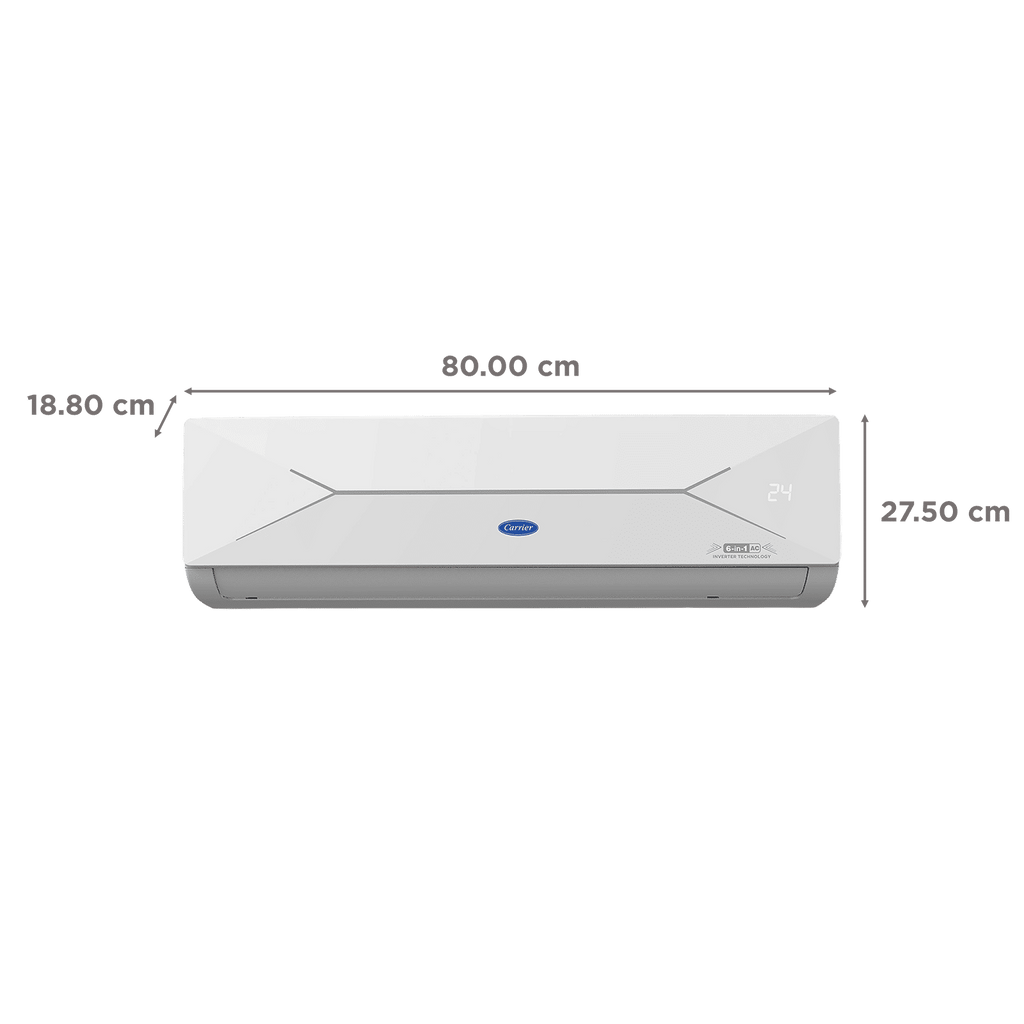 Carrier ESTER EDGE FXi 6 in 1 Convertible 1 Ton 5 Star Inverter Split Smart AC with Wi-Fi Supported (Copper Condenser, CAI12EE5R35W0)