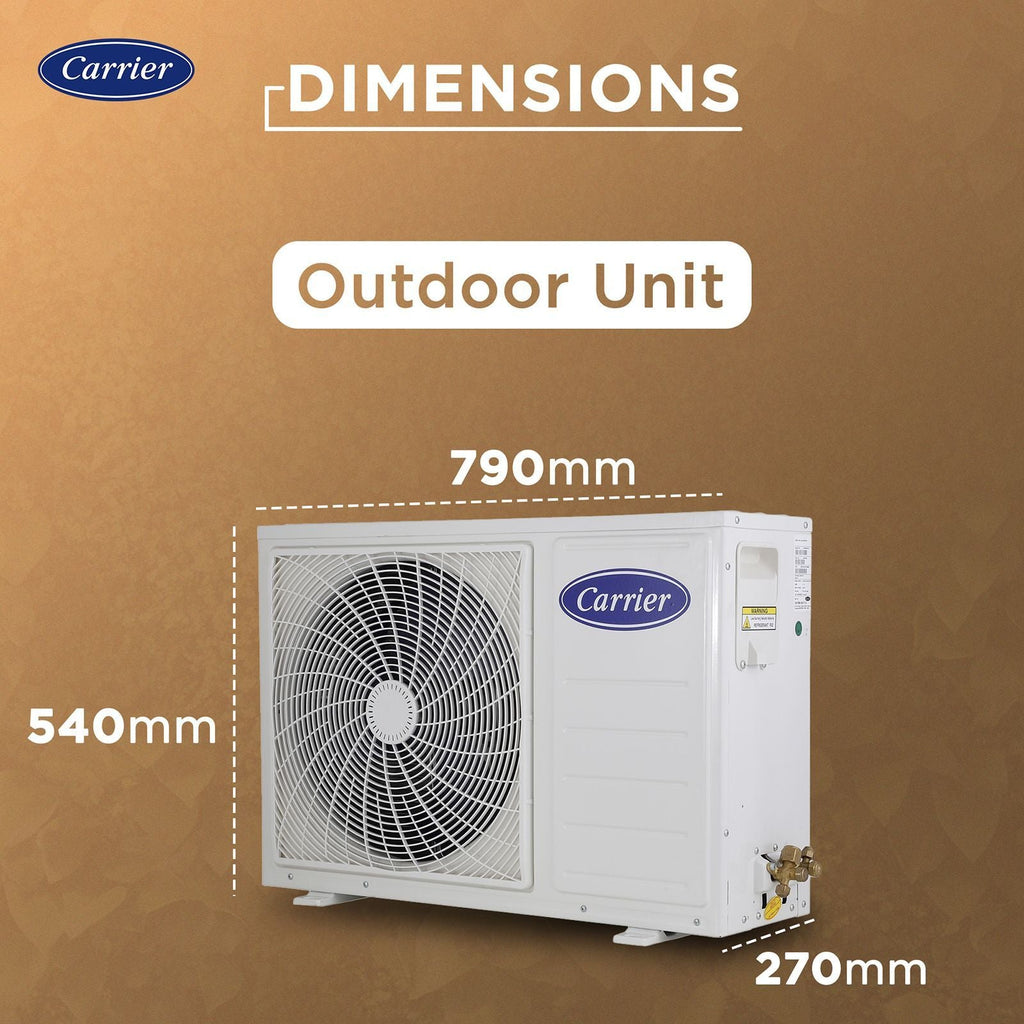 Carrier ESTER EDGE FXi 6 in 1 Convertible 1.5 Ton 5 Star Inverter Split Smart AC with Wi-Fi Supported (Copper Condenser, CAI19EE5R35W0)