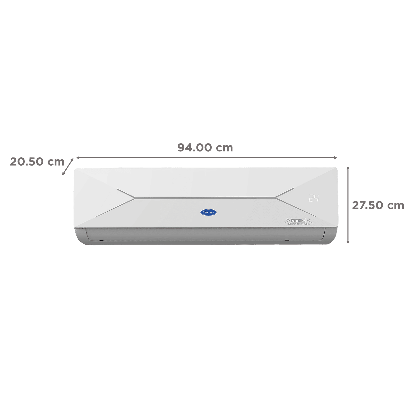 Carrier ESTER EDGE FXi 6 in 1 Convertible 1.5 Ton 5 Star Inverter Split Smart AC with Wi-Fi Supported (Copper Condenser, CAI19EE5R35W0)