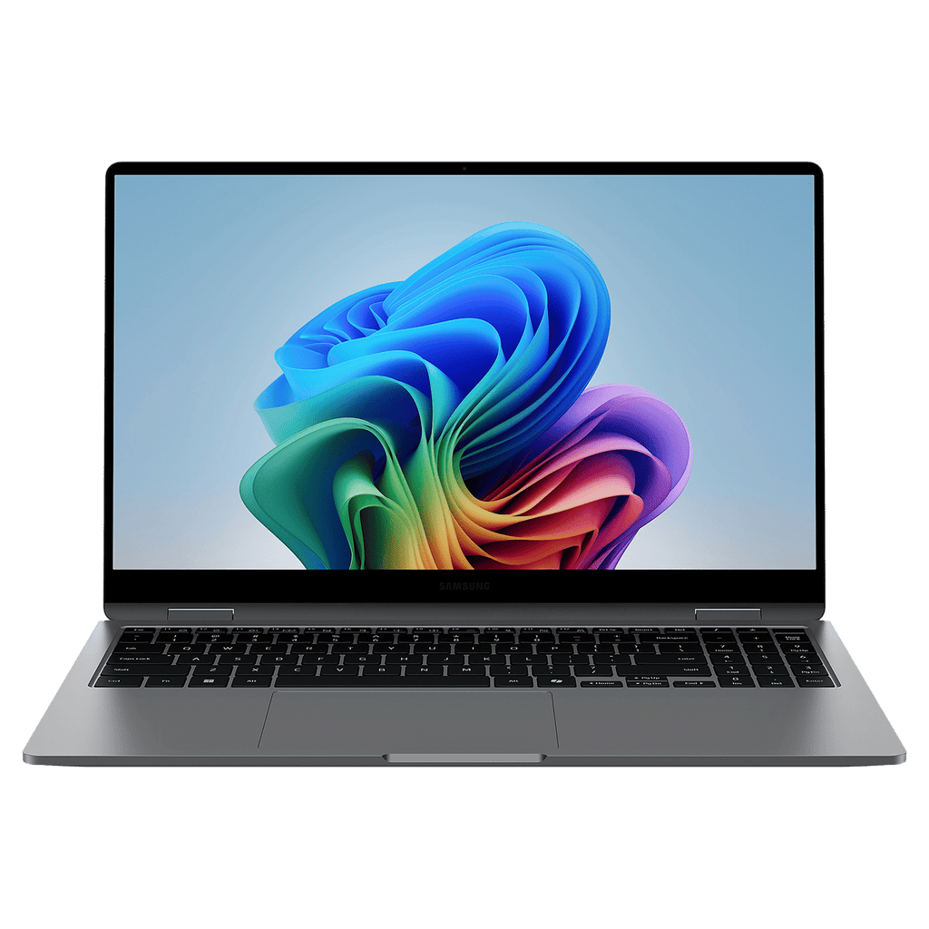 SAMSUNG Galaxy Book5 360 Intel Core Ultra 5 Touchscreen Thin & Light Laptop (16GB, 512GB SSD, Windows 11 Home, 8GB Graphics, 15.6 inch FHD AMOLED Display, MS Office 2021, Gray, 1.46 KG)