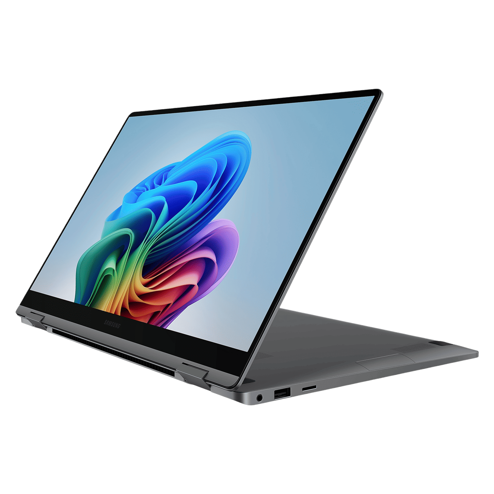 SAMSUNG Galaxy Book5 360 Intel Core Ultra 5 Touchscreen Thin & Light Laptop (16GB, 512GB SSD, Windows 11 Home, 8GB Graphics, 15.6 inch FHD AMOLED Display, MS Office 2021, Gray, 1.46 KG)