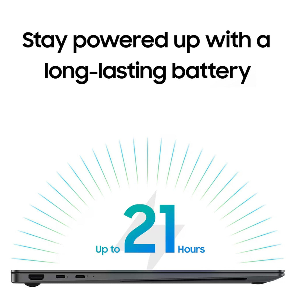 SAMSUNG Galaxy Book5 Pro Intel Core Ultra 7 Touchscreen Thin & Light Laptop (16GB, 512GB SSD, Windows 11 Home, 8GB Graphics, 14 inch WQXGA Plus AMOLED Display, MS Office 2021, Gray, 1.23 KG)