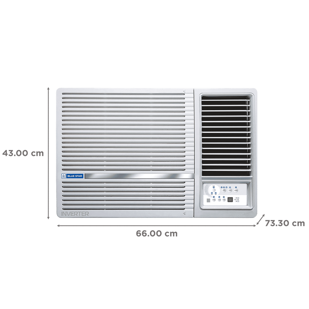 Blue Star L SERIES 1.5 Ton 5 Star Inverter Window AC (2025 Model, Copper Condenser, Dust Filters, WIE518L)