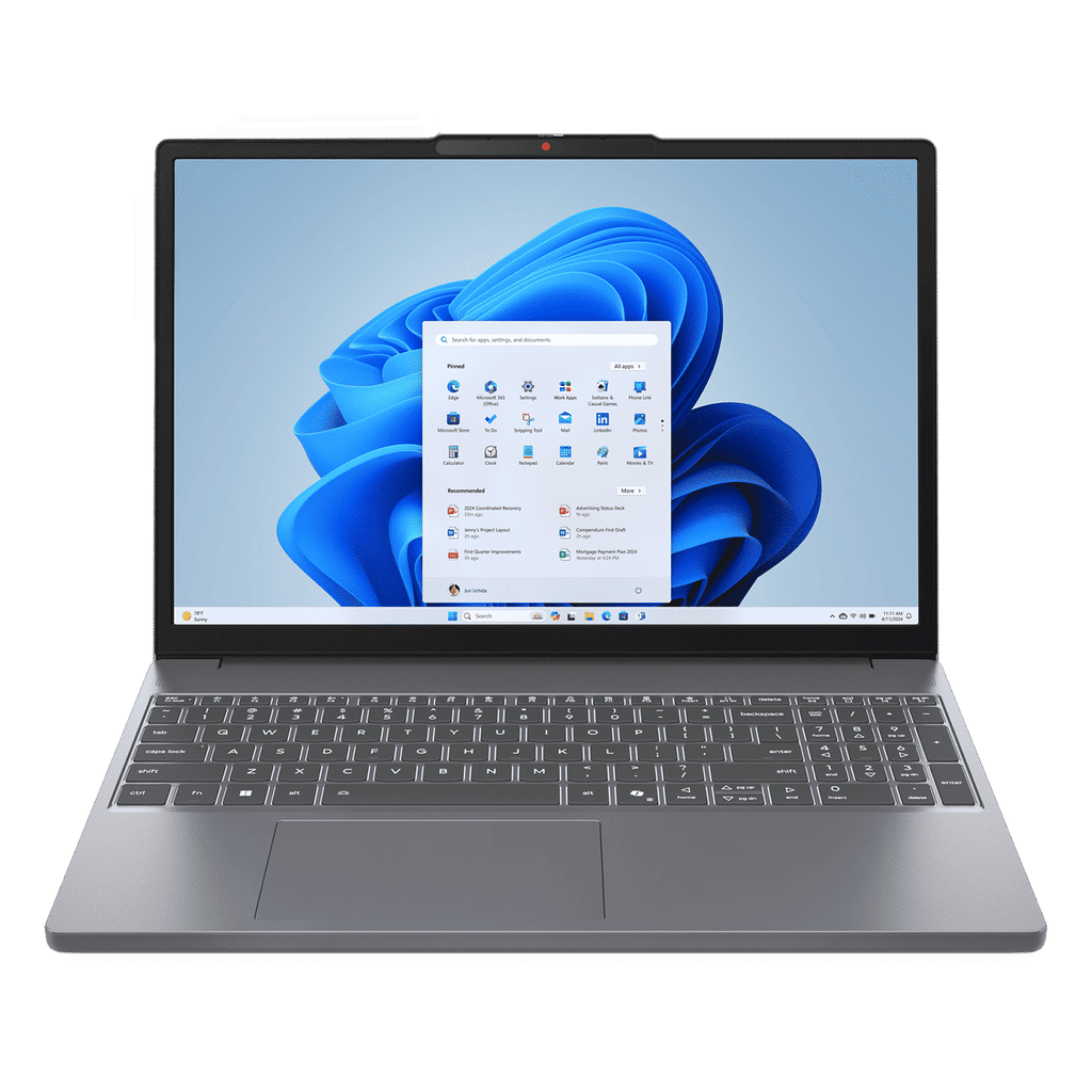 Lenovo IdeaPad Slim 3 15IRH10 Intel Core i5 13th Gen Thin & Light Laptop (16GB, 512GB SSD, Windows 11 Home, 15.3 inch WUXGA IPS Display, MS Office 2024, Luna Grey, 1.59 KG)