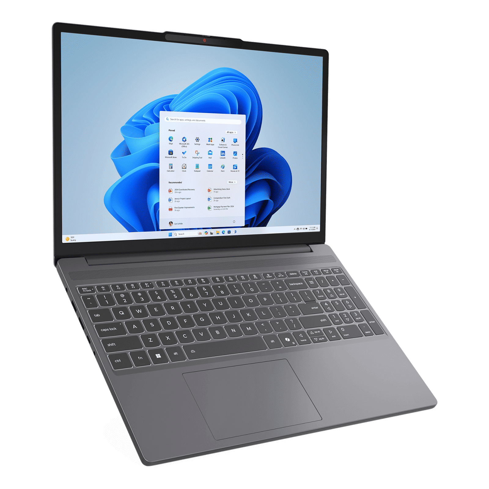 Lenovo IdeaPad Slim 3 15IRH10 Intel Core i5 13th Gen Thin & Light Laptop (16GB, 512GB SSD, Windows 11 Home, 15.3 inch WUXGA IPS Display, MS Office 2024, Luna Grey, 1.59 KG)