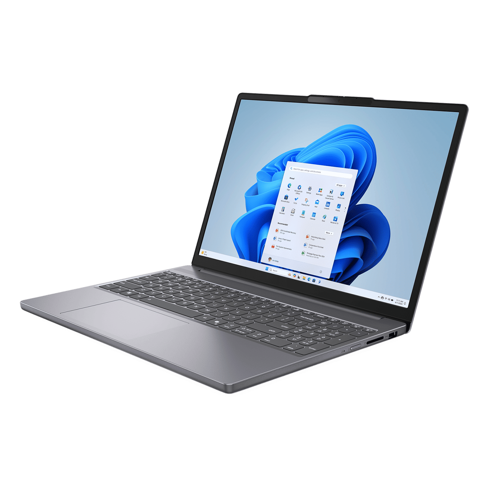 Lenovo IdeaPad Slim 3 15IRH10 Intel Core i5 13th Gen Thin & Light Laptop (16GB, 512GB SSD, Windows 11 Home, 15.3 inch WUXGA IPS Display, MS Office 2024, Luna Grey, 1.59 KG)