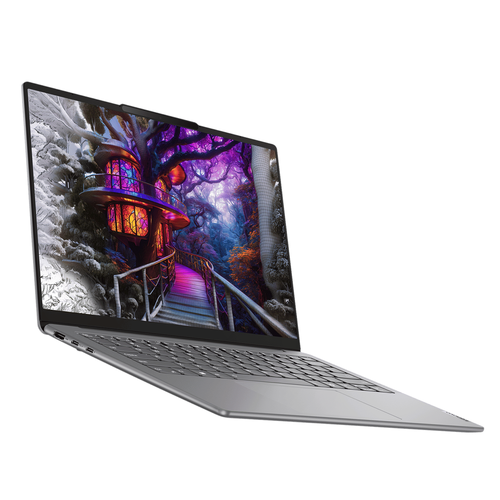 Lenovo Yoga Slim 7 14IMH9 Intel Core Ultra 5 Laptop (16GB, 1TB SSD, Windows 11 Home, 14 inch WUXGA OLED Display, MS Office 2024, Luna Grey, 1.39 KG)